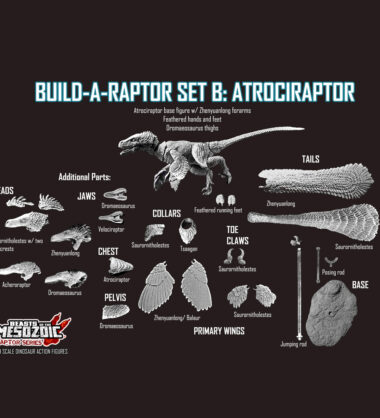 Ab Raptor Build Build-a-Raptor Dinosaur Figures | Creative Beast Studio