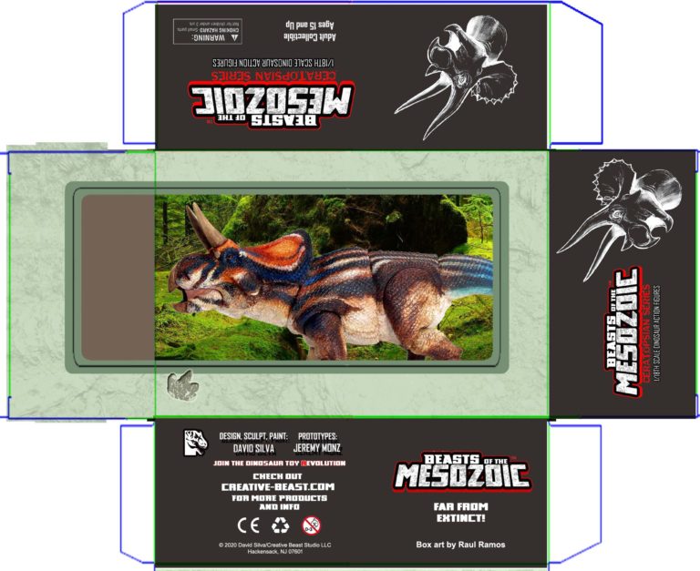 First Look at the WIP package design for Zuniceratops