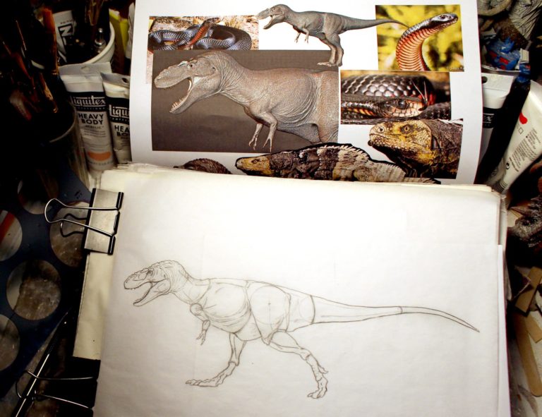 Tyrannosaur Color Designs now in-progress