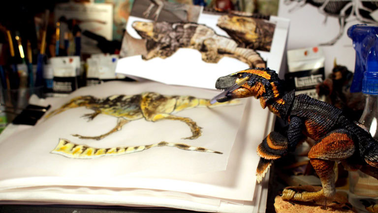 Working on the next Beasts of the Mesozoic Tyrannosaur Series color design…