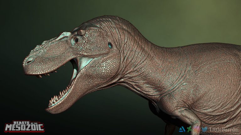 First look at a digital sculpt of the Bistahi destroyer from the Beasts of the Mesozoic: Tyrannosaur Series