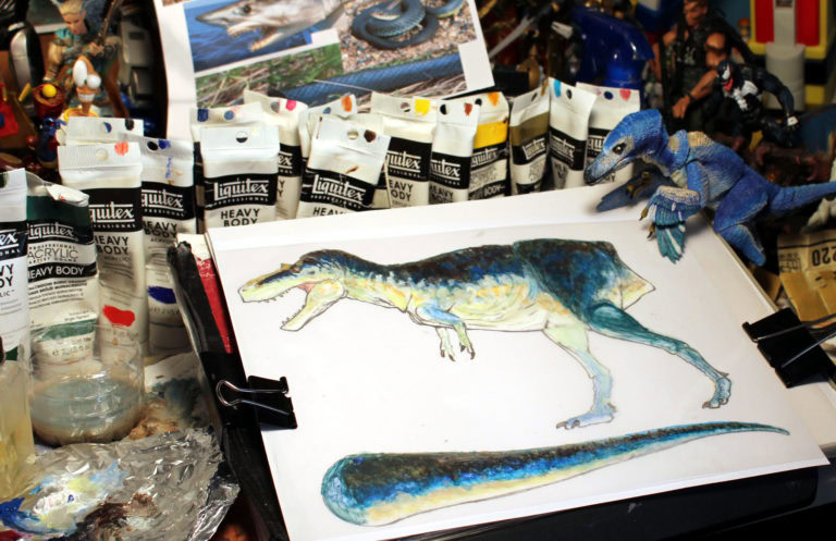 Feeling blue… the next BotM Tyrannosaur Series color design is now in progress!