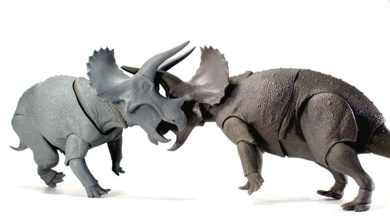 Beasts of the Mesozoic Ceratopsian fighting test shots