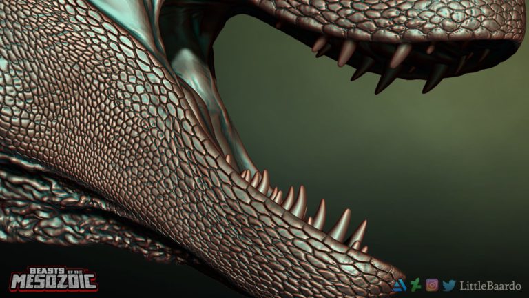Teaser time- here’s a sneak peek at tomorrow’s big Beasts of the Mesozoic Tyrannosaur Series sculpt reveal.
