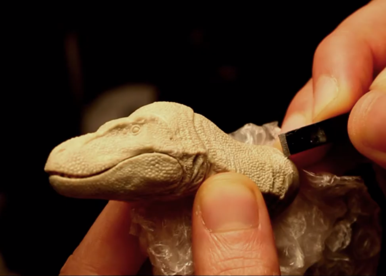 Quick little video from the studio- juvenile T-Rex sculpting