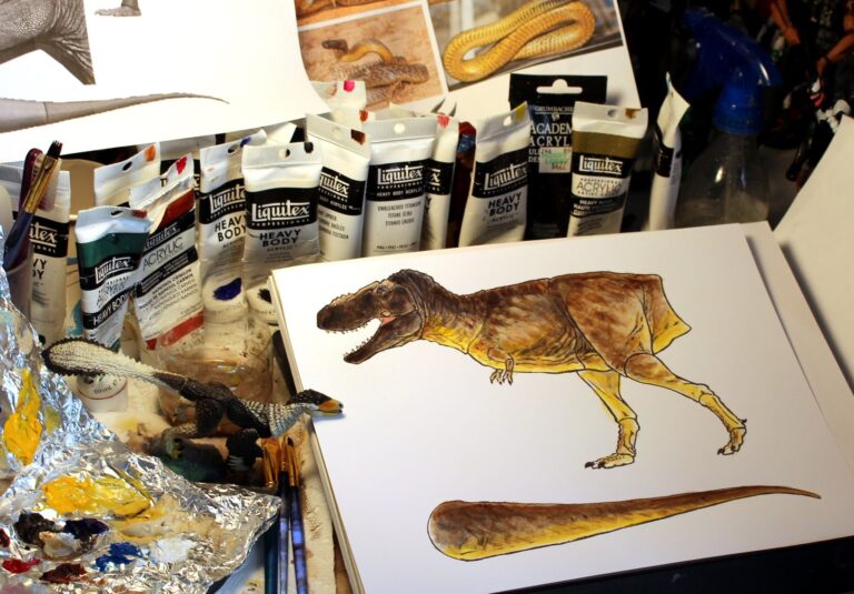 A WIP look at the latest Beasts of the Mesozoic Tyrannosaur Series color designs, and by popular demand… Tarbo is next.