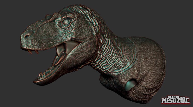 Here’s the first look at the Beasts of the Mesozoic Lythronax sculpt, by Jake Baardse and along with its construction.