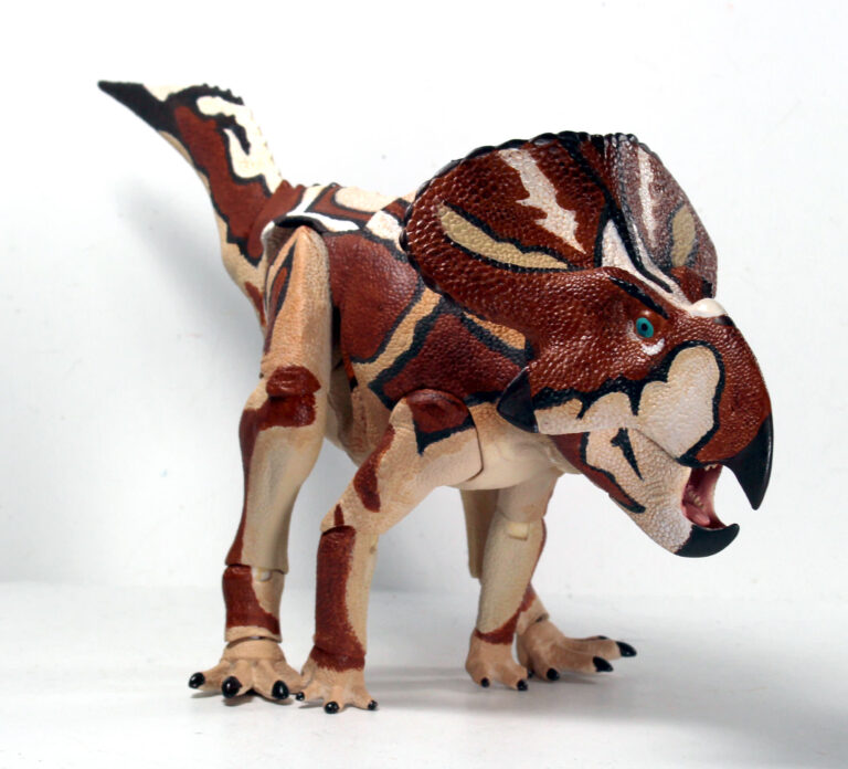 Today we take a look at one of the two 1/6 scale figures from the Beasts of the Mesozoic: Ceratopsian Series- here’s the paint sample for Protoceratops!