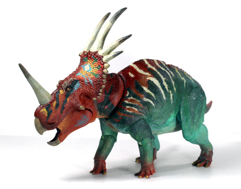 First look at the paint sample for the Beasts of the Mesozoic Styracosaurus!