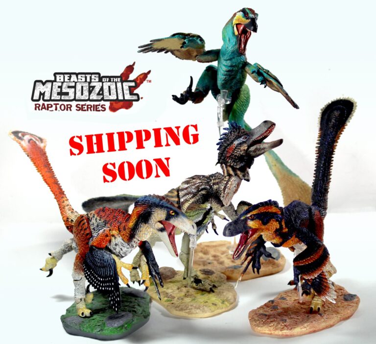 Shipping update on the current status of the Beasts of the Mesozoic: Raptor Series preorders.