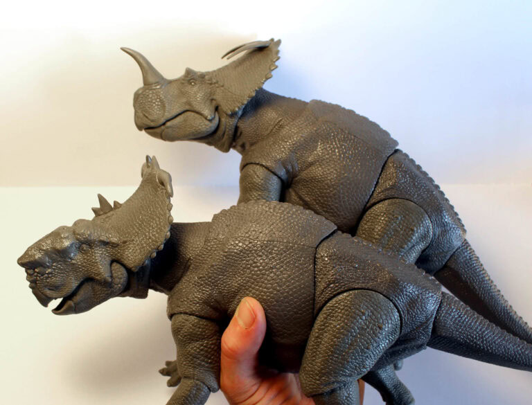 Pachyrhinosaurus and Centrosaurus test shots!