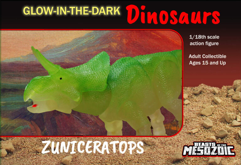First look at glow-in-the-dark Zuniceratops!