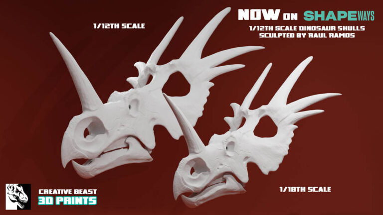 Just added 1/12th scale skulls to Shapeways!