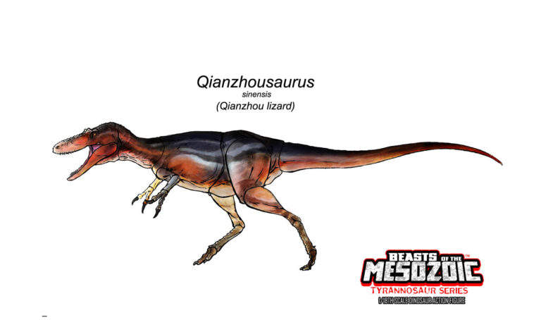 Color design reveal Qianzhousaurus sinensis!