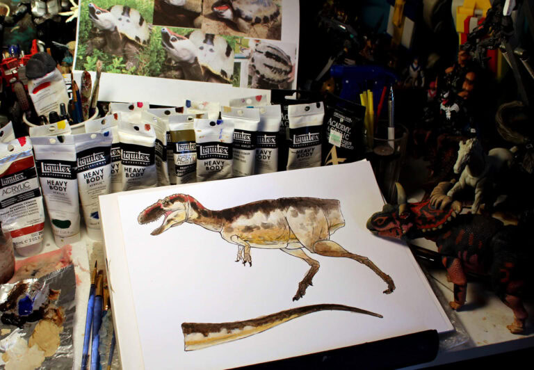 Tyrannosaur series color design guess that dinosaur