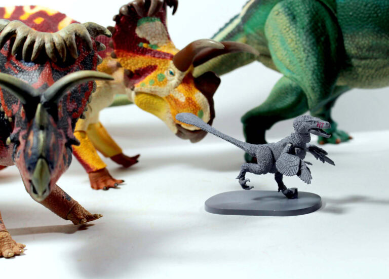 Fine cut for the upcoming 1/18th Dromaeosaurus!