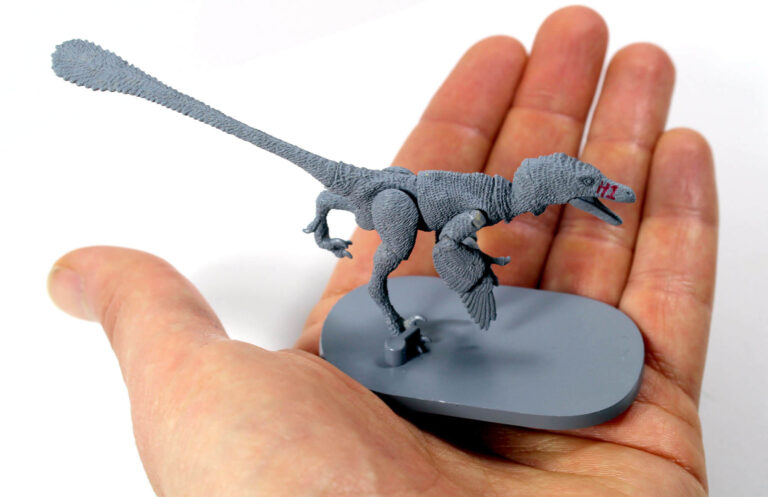 1/18th scale Velociraptor development update!