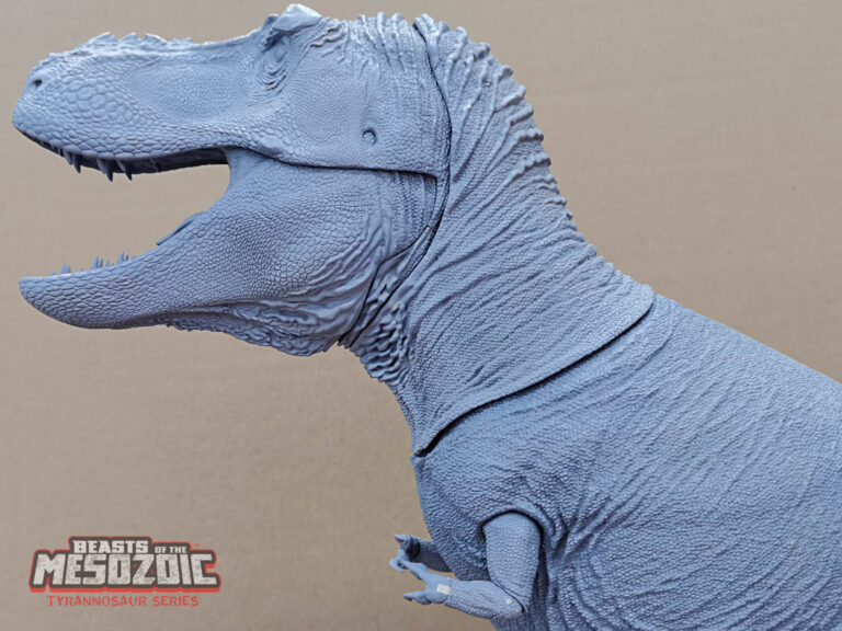 Fine cut development for the big 1/18th scale Trex
