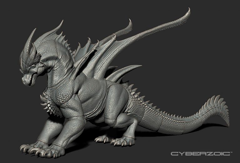 artic-dragon-cyber First look at Arctic Dragon sculpt for the upcoming Cyberzoic line