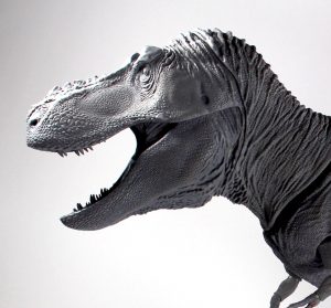 Tyrannosaurus rex grey version 1/18th scale - trex dinosaur action figure collectible