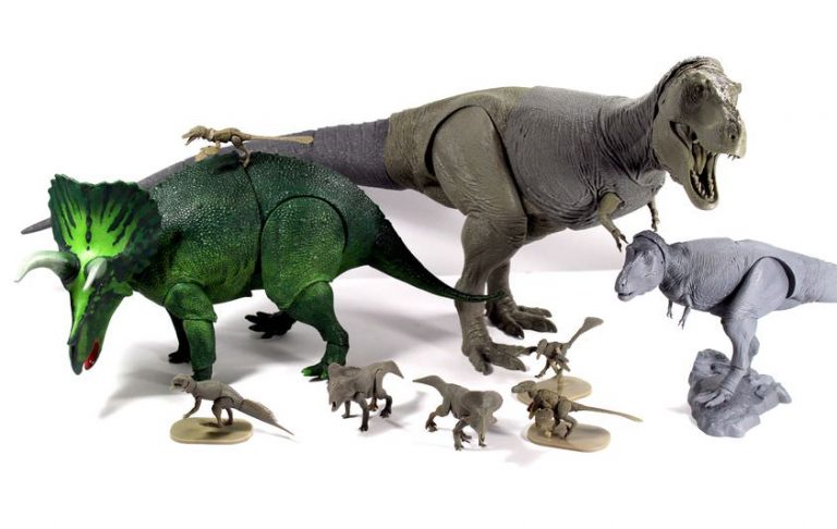 Trex and Green Triceratops paint samples