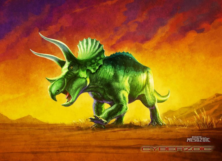Cyberzoic ‘Steelhorn’ Triceratops reveal!