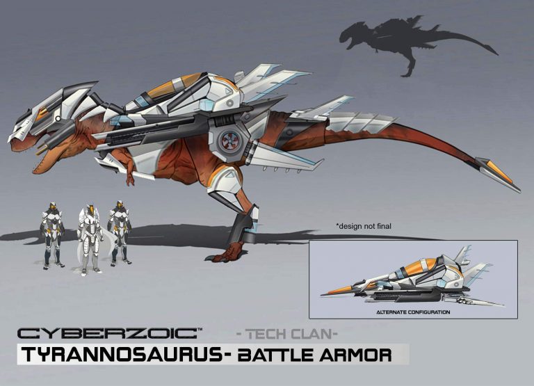 Cyberzoic Friday: Tech Clan Tyrannosaurus rex!