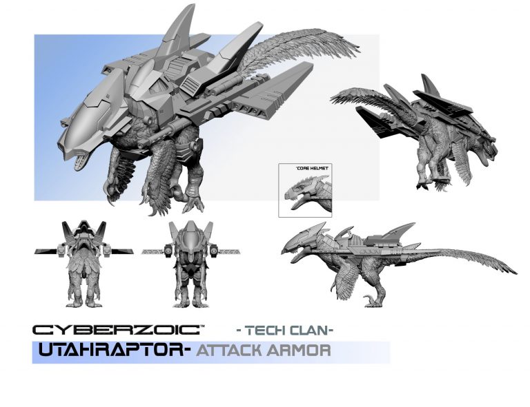 Cyberzoic the armored Utahraptor!