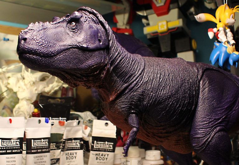 Paint Tutorial- Beasts of the Mesozoic 1/18 scale Grey Tyrannosaurus rex, MOTU Tyrantisaurus Rex homage