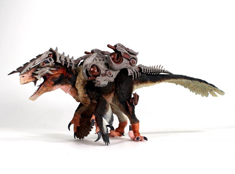 Cyberzoic Achillobator w/ Razorhound armor painted prototype