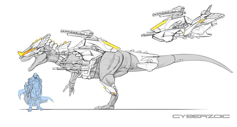 Cyberzoic: Tech Clan Allosaurus armor