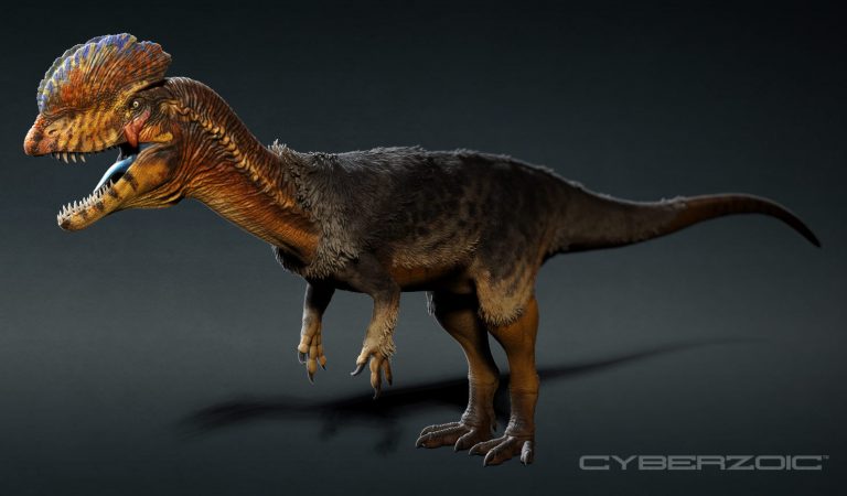 First look at Cyberzoic sculpt of the Dilophosaurus wetherilli!