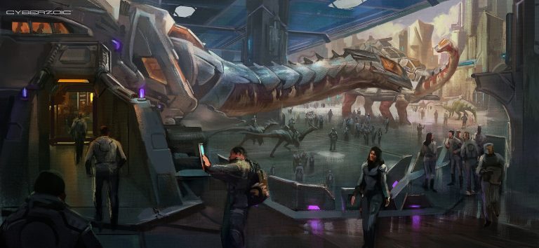 Cyberzoic Friday: Tech Clan with a huge public transportation hub!