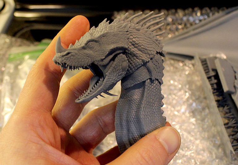 Printed parts for Cyberzoic Lizard dragon
