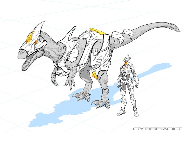 Yutyrannus rogue knight concept art