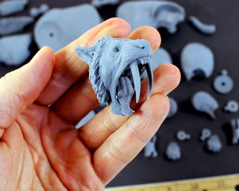 Cyberzoic Smilodon Action Figure Unpainted