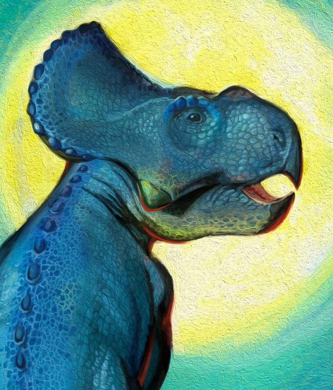 Glow in the dark dinosaur