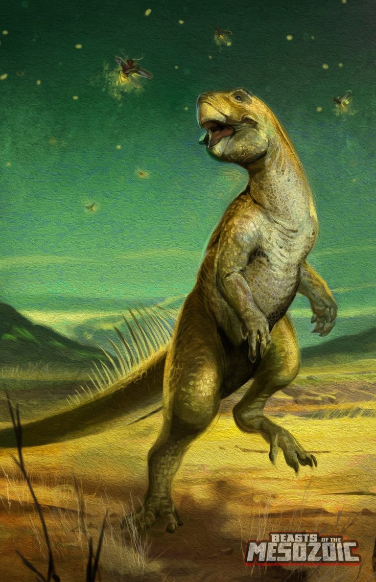 Glow-in-the-dark Psittacosaurus mongoliensis package art