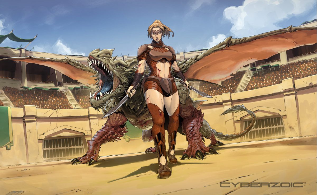 Dragolina Cyberzoic Illustration by HPL gamedesign