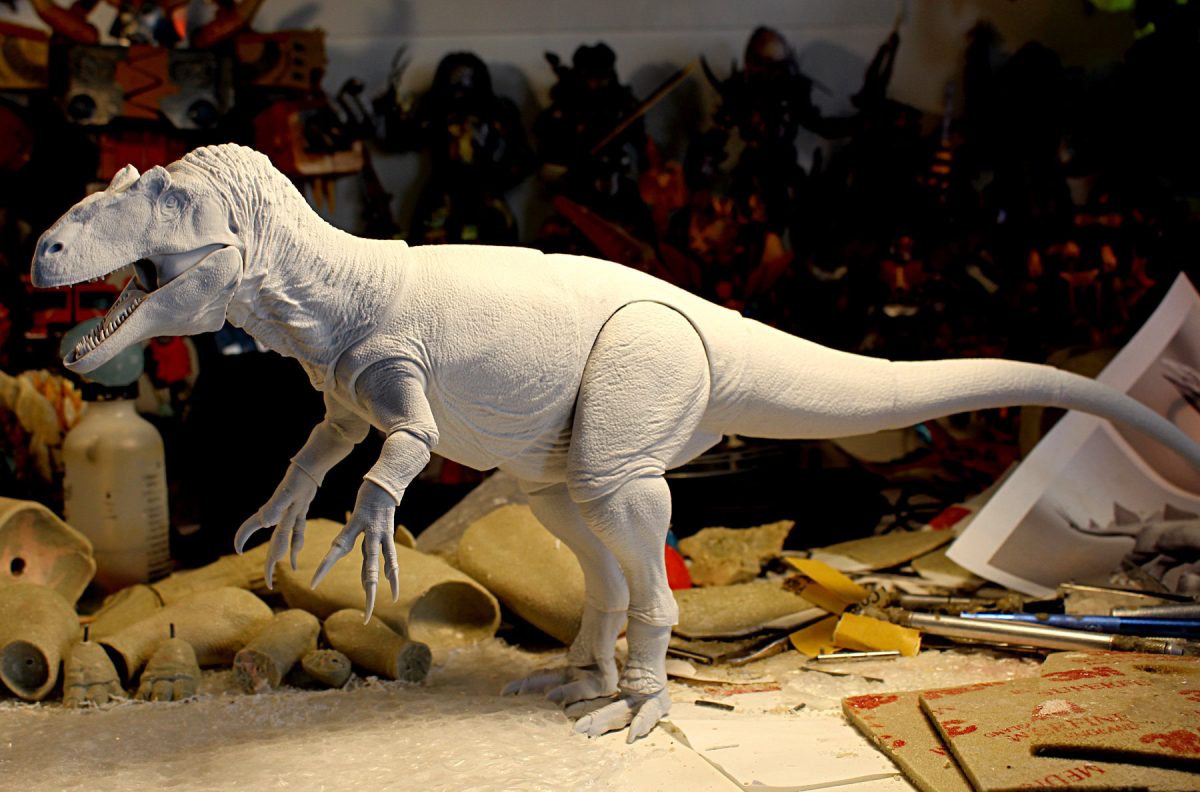 Allosaurus sculpt at Creative Beast