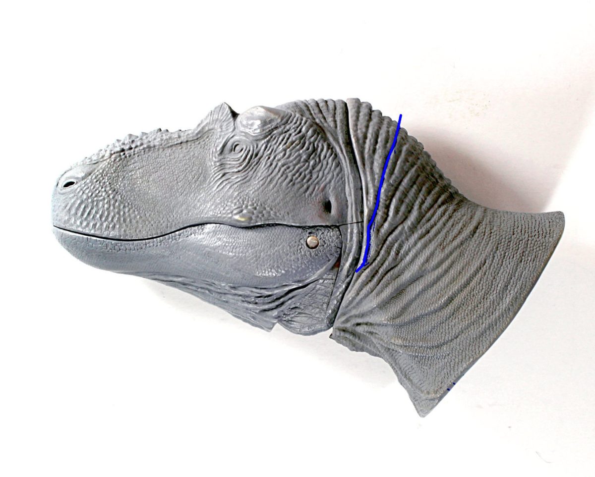 Fine cut head for Daspletosaurus