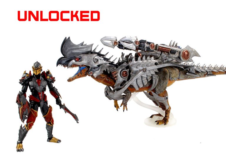 Cyberzoic Armored Dilophosaurus with Fire Knight Set is UNLOCKED