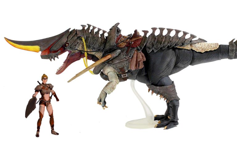 Dryptosaurus-stretch First look at the Dryptosaurus stretch goal; Fire Guard troop builder added, and Deinonychus Set progress!