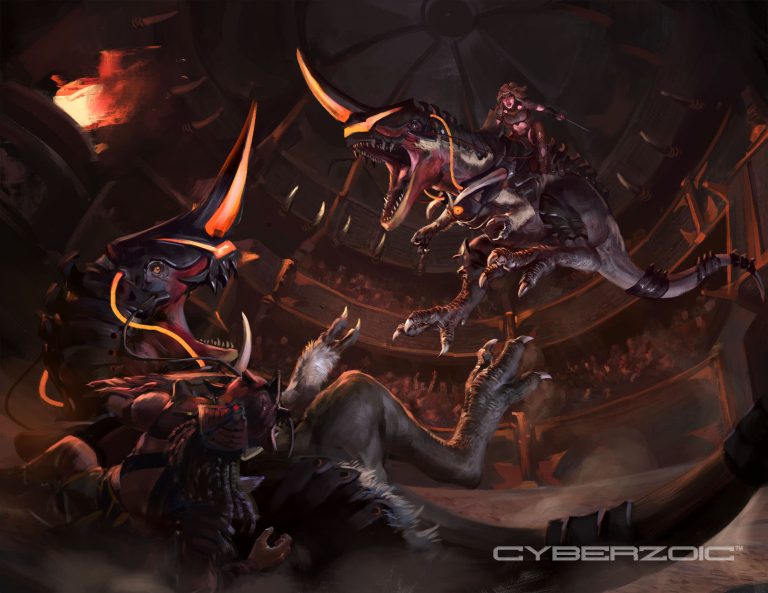 New package art today for the Cyberzoic Dryptosaurus