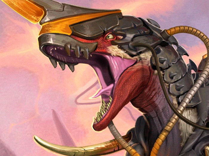 Cyberzoic Dryptosaurus Fleet- signed print by Ross Persichetti