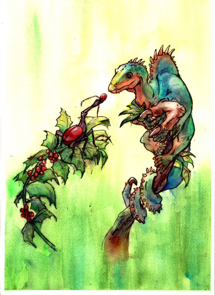 Christmas illustration revisited from 2012