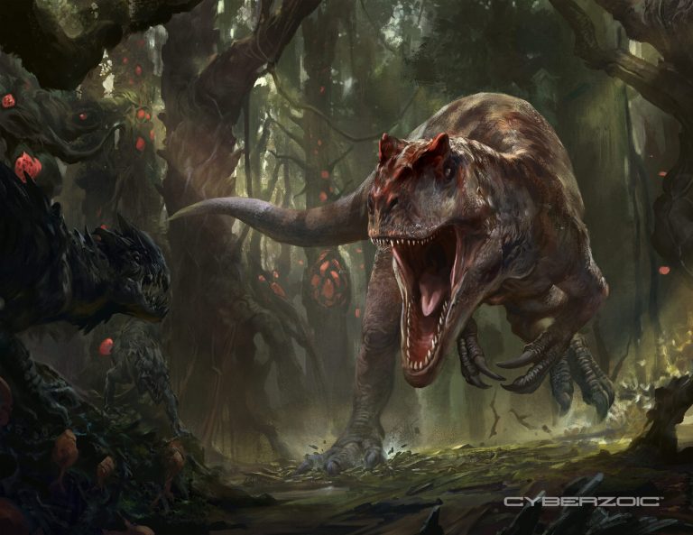 Unarmored Allosaurus jimmadseni by Raph Lomotan!