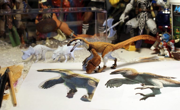 Deinonychus paint in progress