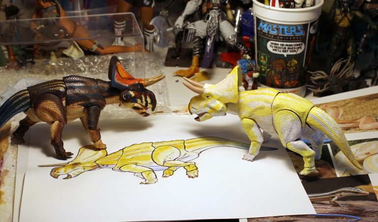 new_paint Painting almost finished for the albino Zuniceratops