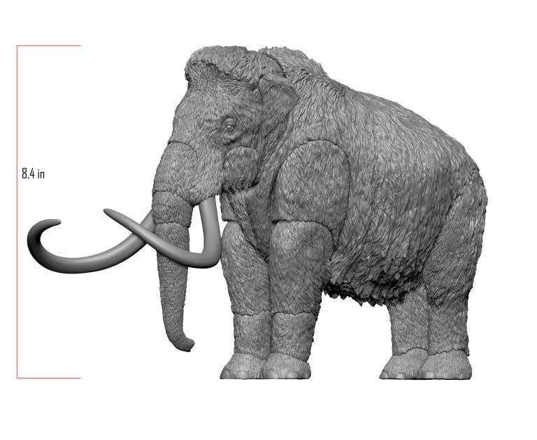 Eons Woolly Mammoth articulation and parts breakdown